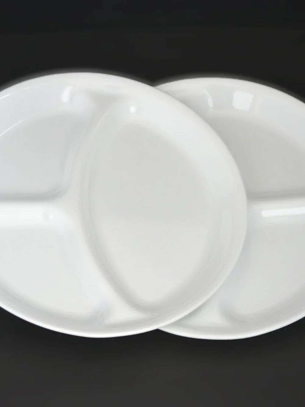 Corelle Winter Frost White 3-Section Dinner Plates
